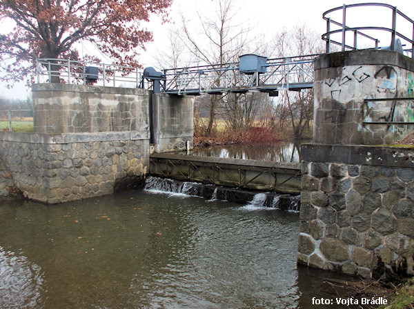 První jez v Třebechovicích První jez v Třebechovicích