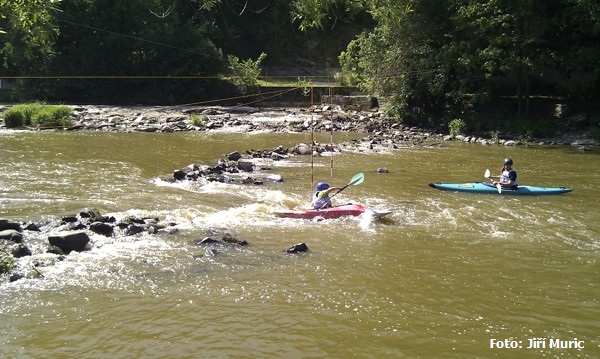 Jeden z malých vodáků na brance č. 5