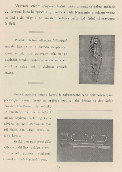 Skládací kajak Letov Skládací kajak Letov