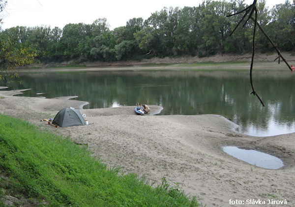 V polovyschlém korytě se dá tábořit prakticky všude V polovyschlém korytě se dá tábořit prakticky všude