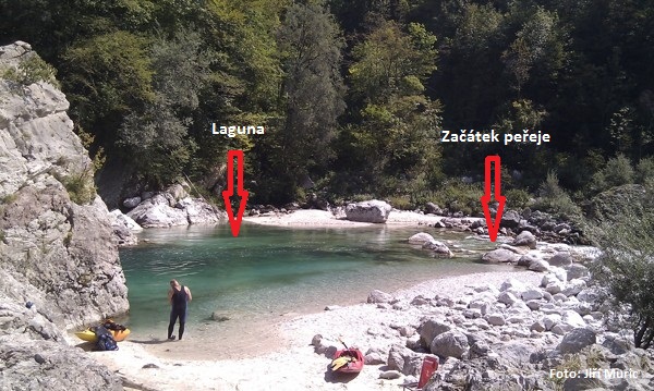 Laguna před sifonem Laguna před sifonem