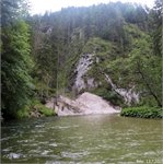 Salza schlucht - cesta k vodopádu vlevo