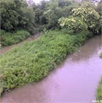 U soutoku Smíchovského (vl.) a Štítarského potoka (vpr.)