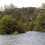 Vltava před kempem U Milana