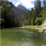 Horní Salza v Salza Schluchtu nad přehradou