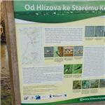 Naučná cedule u Klejnárky  informuje o kanálu Šífovka